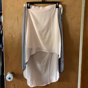Pink and gray skirt